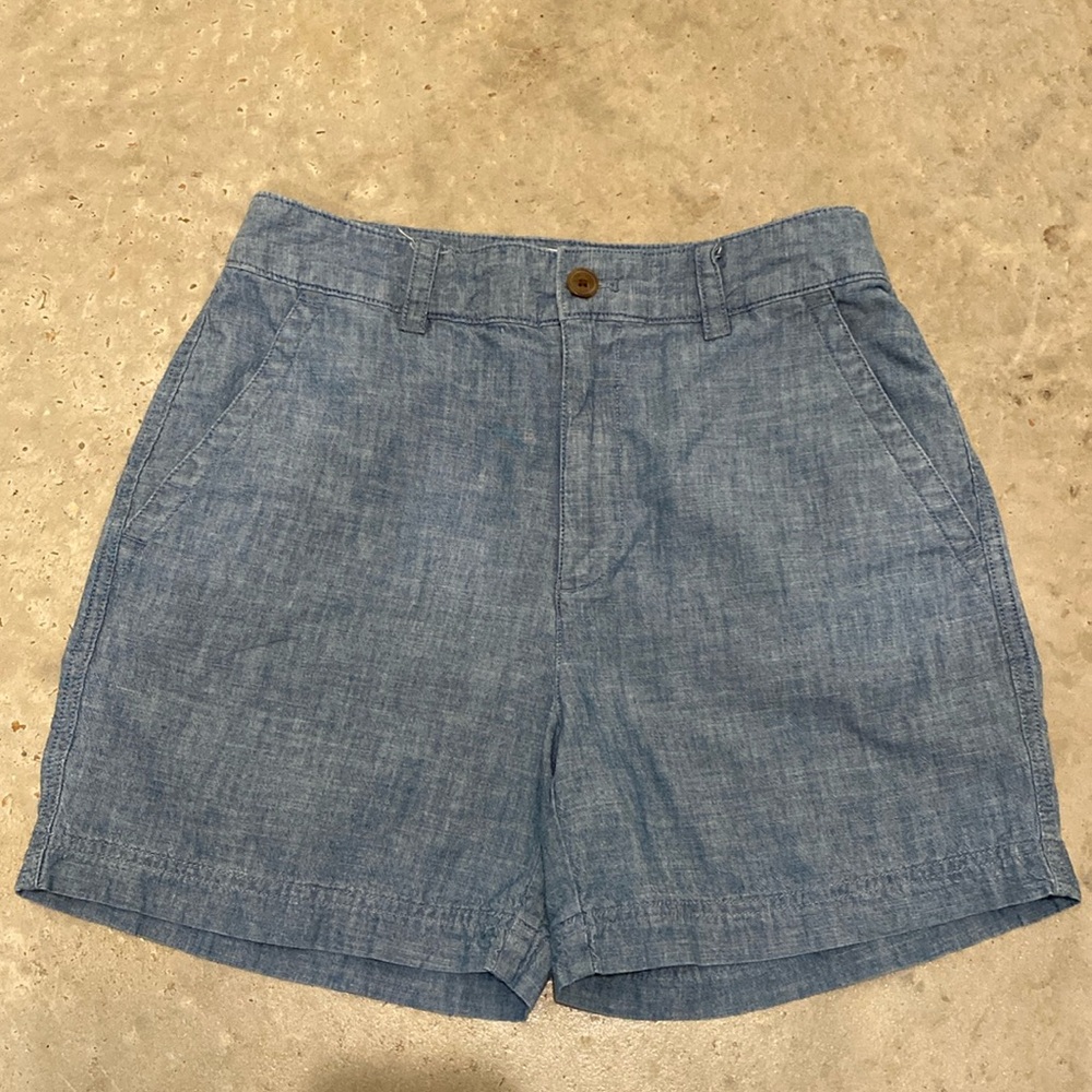 Gap chambray girlfriend shorts women's 8